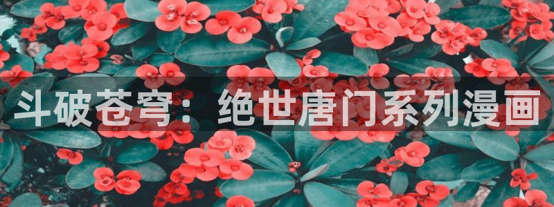 漫画岛官网app下载入口免费：斗破苍穹：绝世唐门系列漫画